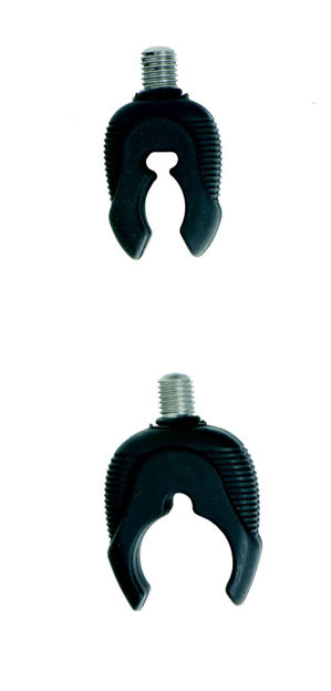 Bild von Screw rest soft U black (set 2pcs)   