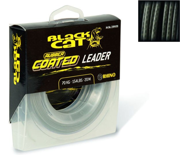 Bild von Rubber coated Leader 20m 70kg grau 