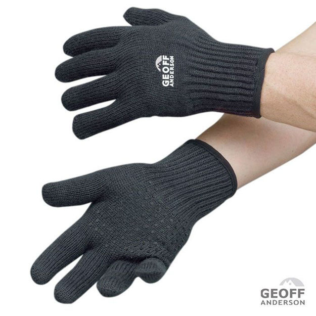 Bild von Merino, glove, black  W.O.L. 