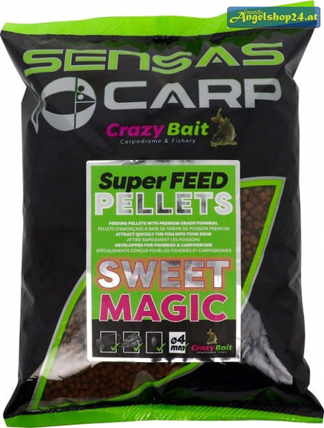 Bild von SUPER FEED PELLETS BLACK HALIBUT 8MM 700 