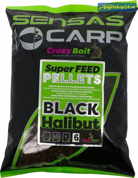 Bild von SUPER FEED PELLETS BLACK HALIBUT 4MM     