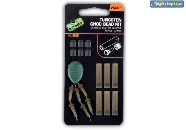 Bild von Edges Tungsten Chod Bead Kit x 6 beads / buffer sl eeves