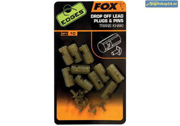 Bild von Edges Drop-off Lead Plug & Pins - trans khaki x 10 pc