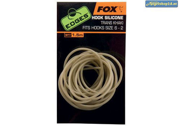 Bild von Edges Hook Silicone Size 6+ - trans khaki x 1.5m 
