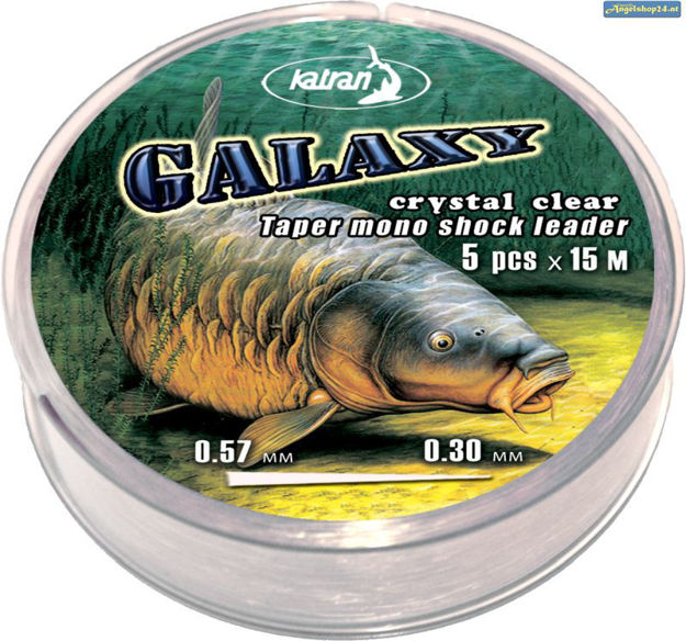 Bild von Taper mono shock leader GALAXY cast 0,30-0,47 mm 