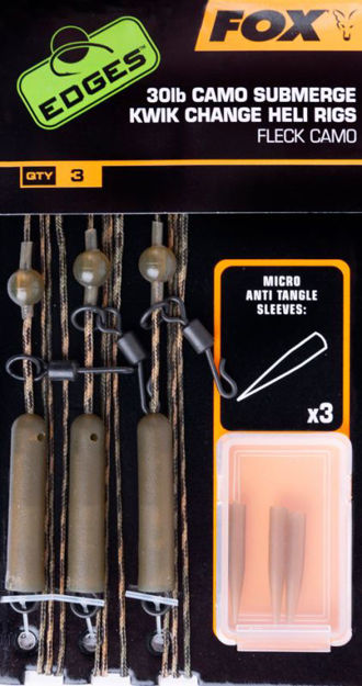 Bild von Edges Camo Submerge Heli rigs Kwik Change Kit 30lb 