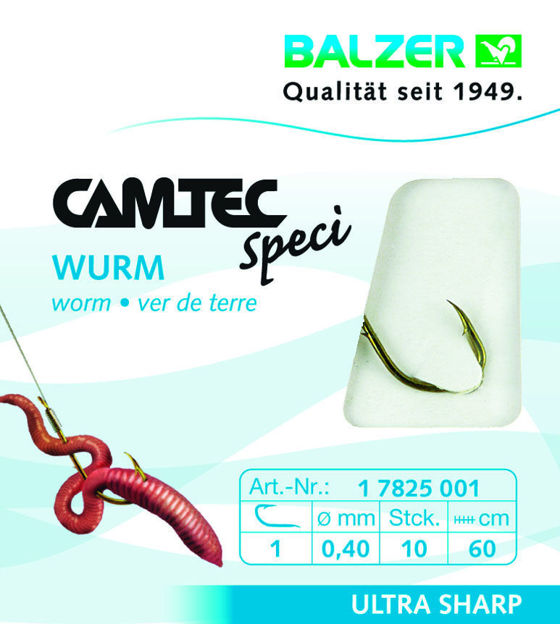 Bild von Balzer Camtec Speci Wurmhaken brüniert 60cm