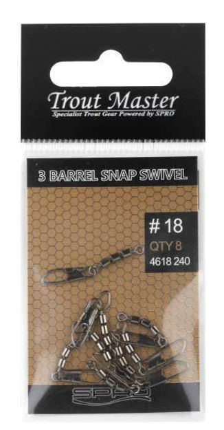 Bild von TROUT MASTER 3 BARREL SNAP SWIVEL