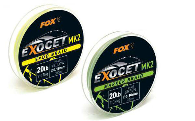 Bild von Exocet MK2 Spod Braid 0.18mm / 20lb X 300m - yello w