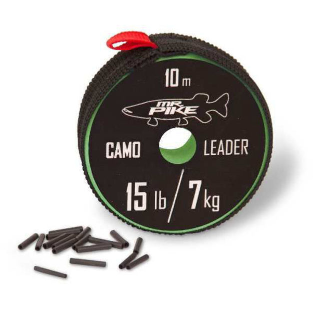 Bild von Mr. Pike Camo Coated Leader Material 10m camou