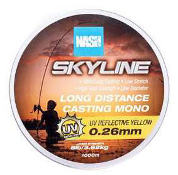 Bild von Nash Skyline Mono UV Yellow 1000m