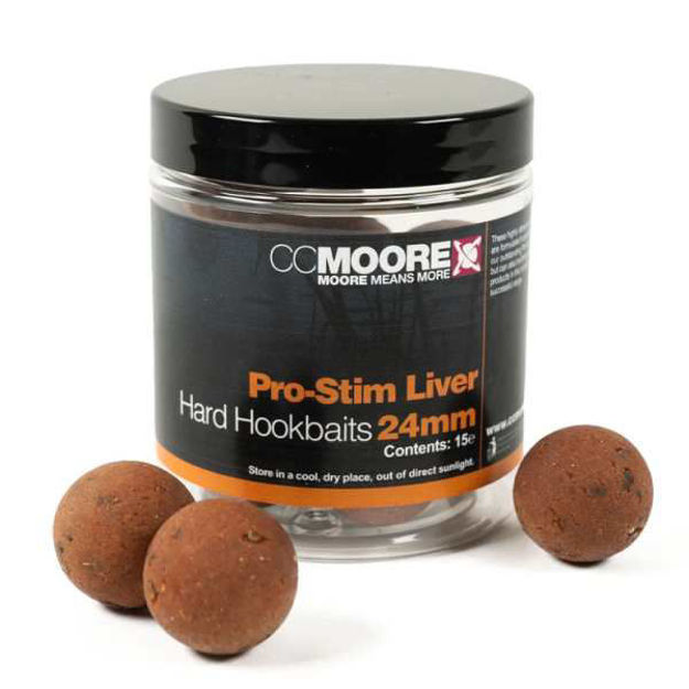 Bild von Pro-Stim Liver Hard Hookbaits 24mm (15) 