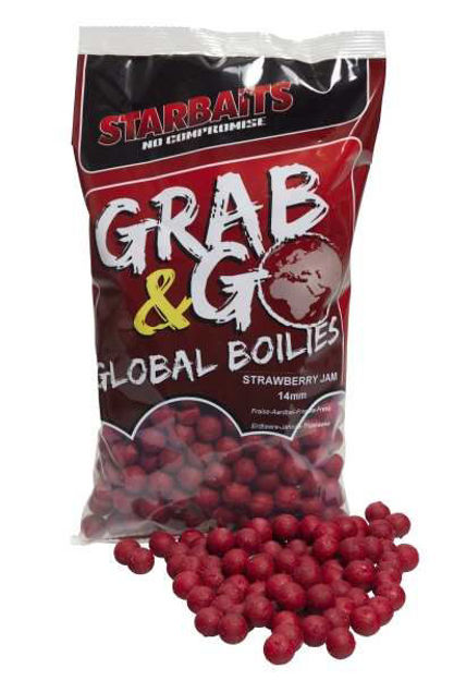 Bild von G&G GLOBAL BOILIES 1KG STRAWB JAM 14MM                                                  