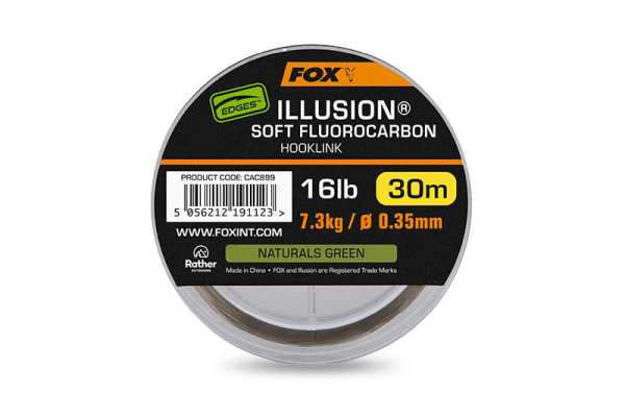 Bild von Edges Ill.Soft FluoroHooklink16lb(0.35mm)30m-NatGr 