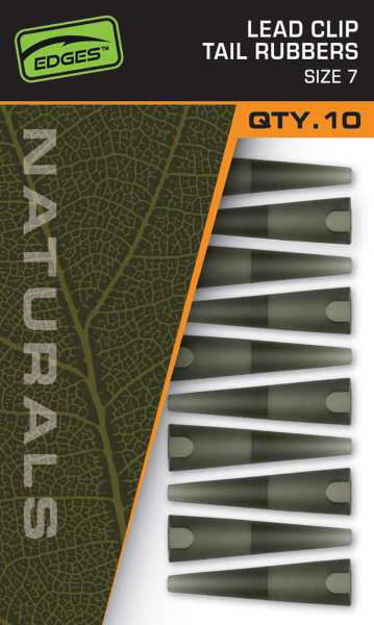 Bild von Edges Naturals Size 7 lead clip tail rubbers x 10 