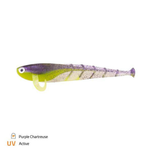 Bild von ZANDER Quappie 10cm Purple Chartreuse |3 pcs 