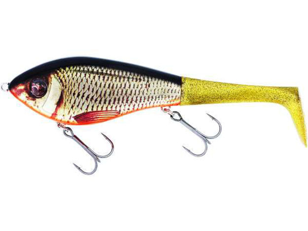 Bild von SWIM TAIL 12CM 68G SINKING REAL RUDD 1 BODY 2 TAIL 
