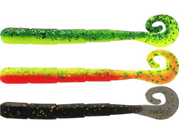 Bild von NED WORM CURLTAIL 5CM 0,5G FLOATING DARK WATER MIX 