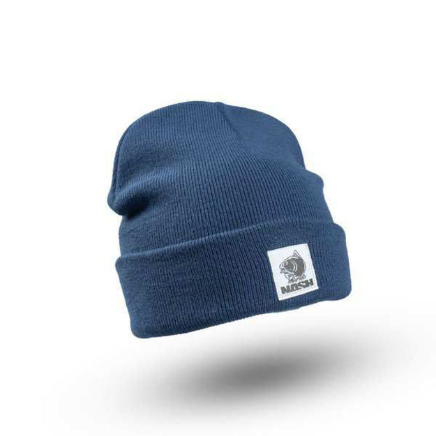 Bild von Make it Happen Badge Beanie Hat Navy Blue 