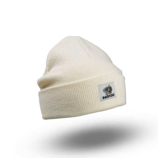 Bild von Make it Happen Badge Beanie Hat Ecru 