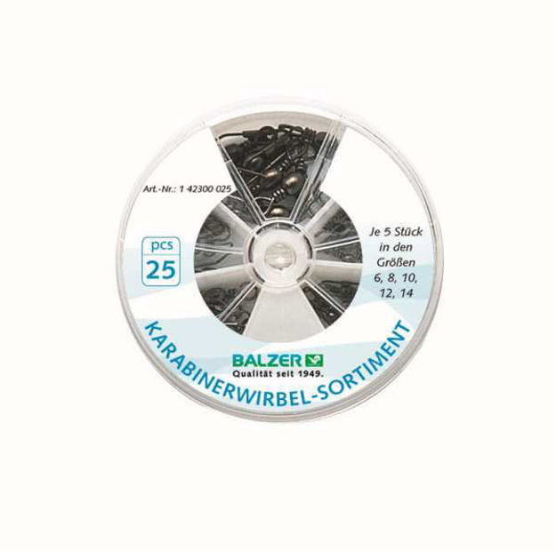 Bild von Balzer Karabinerwirbel-Sortiment 25St. 